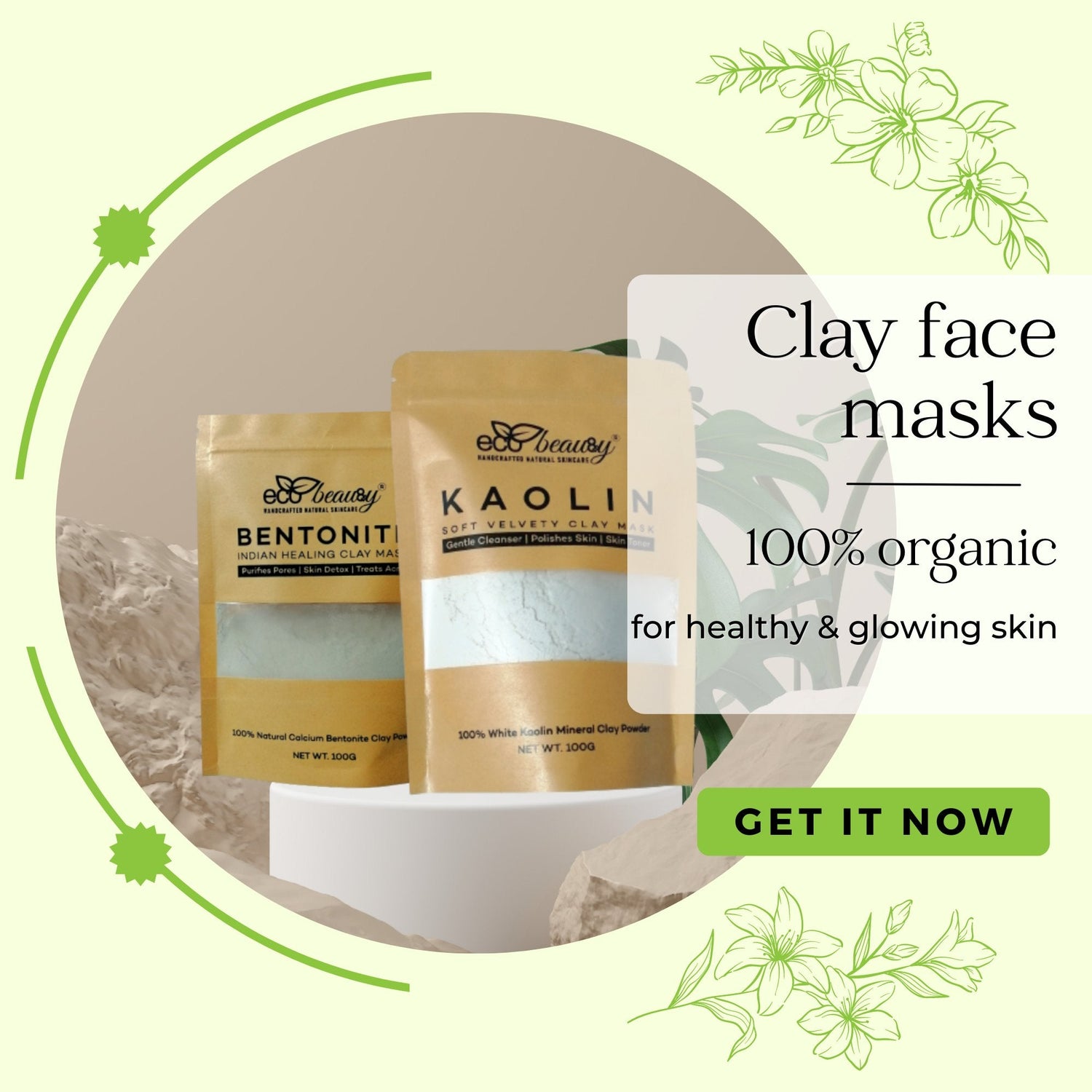 Face Masks and Packs - ecobeau8y