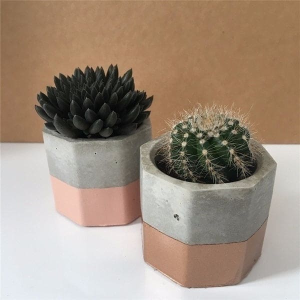 Mini concrete pots multi-purpose ecobeau8y