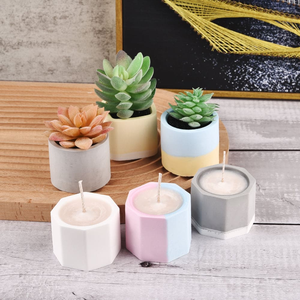 Mini concrete pots multi-purpose ecobeau8y