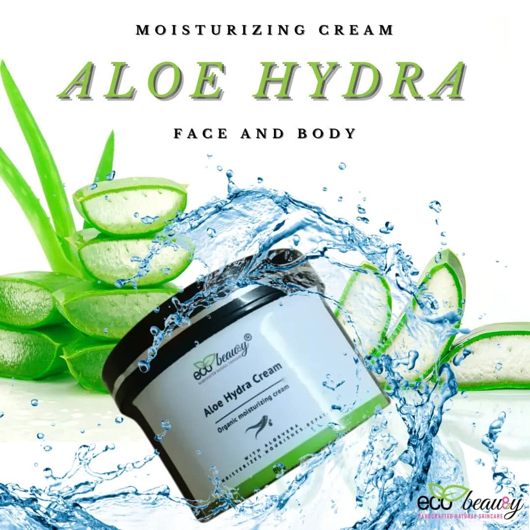 Aloe Hydra Moisturizing Cream for Face and Body ecobeau8y